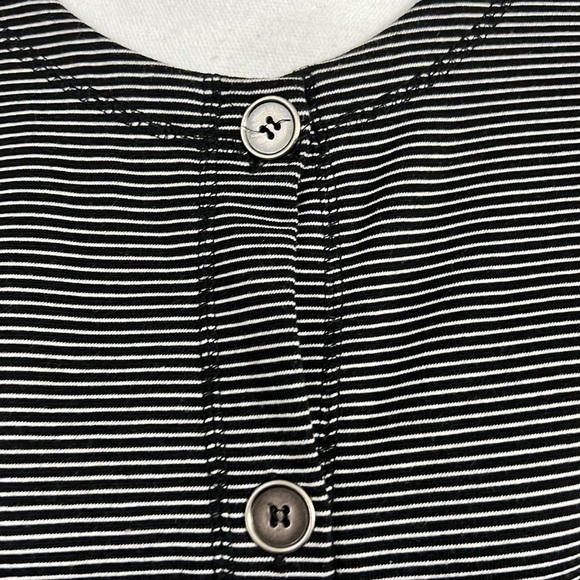 𝅺nwot, NORTON STUDIO, Black White, Button Down, Sweater, Size L, Polyester Blend - Picture 4 of 7